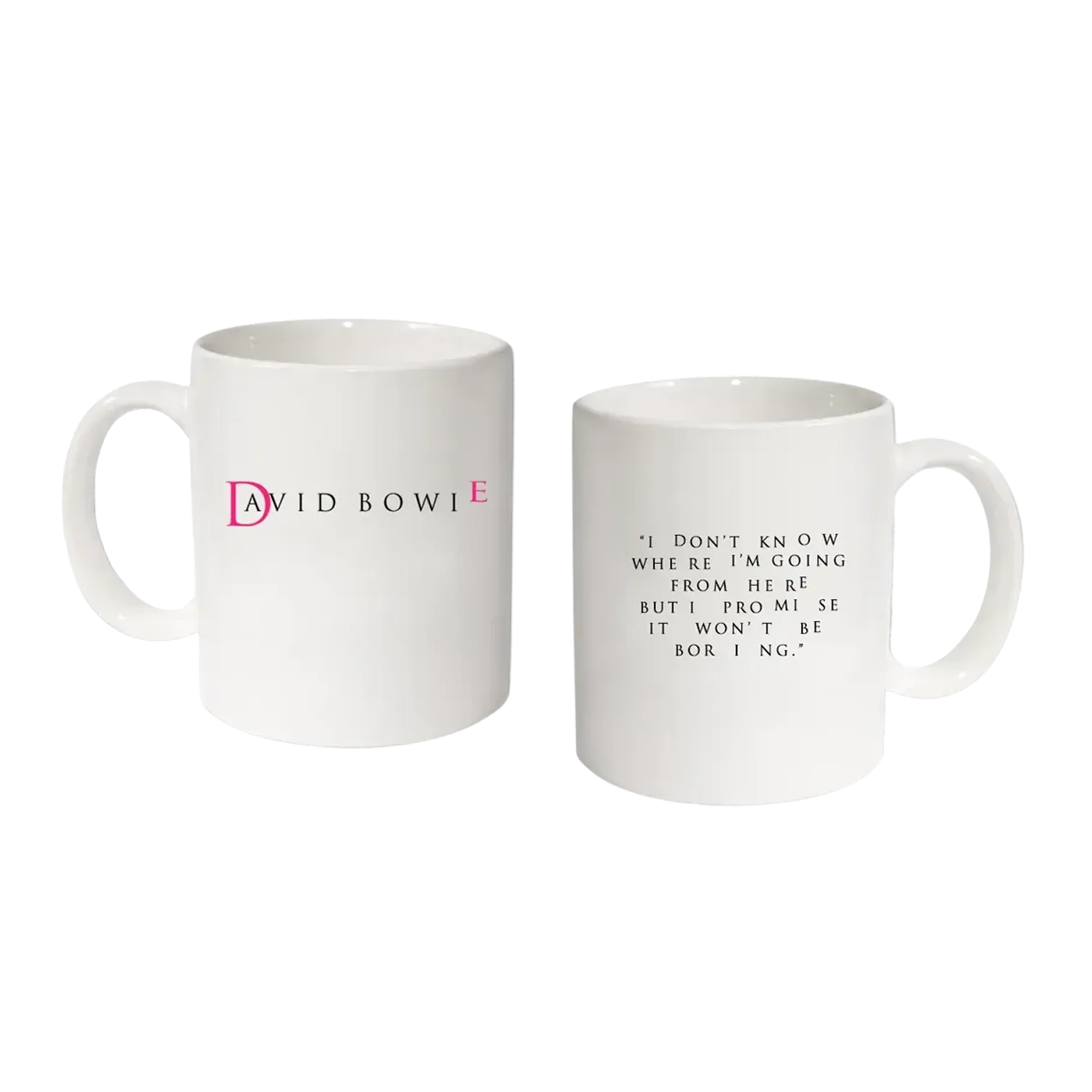 David Bowie I Don't Know White Mug